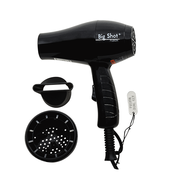 FUSION BIG SHOT TRAVEL HAIR DRYER with DIFFUSER IN BACK