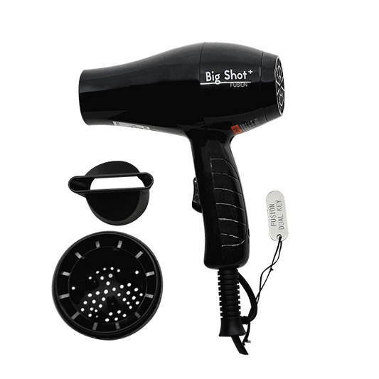 FUSION BIG SHOT TRAVEL HAIR DRYER with DIFFUSER IN BACK