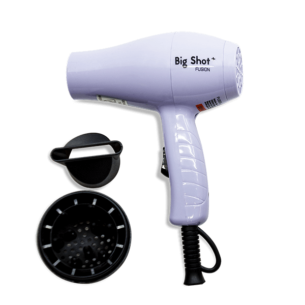 FUSION BIG SHOT TRAVEL HAIR DRYER with DIFFUSER IN LILAC