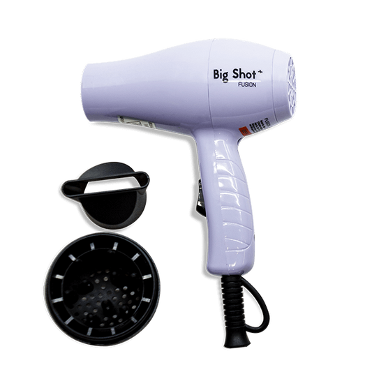 FUSION BIG SHOT TRAVEL HAIR DRYER with DIFFUSER IN LILAC