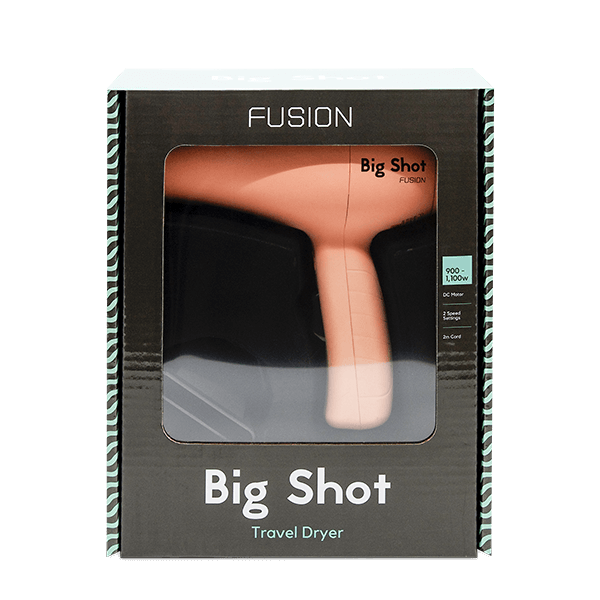 FUSION BIG SHOT TRAVEL HAIR DRYER IN CORAL PINK