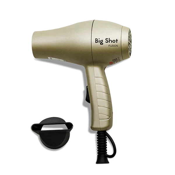 FUSION BIG SHOT TRAVEL HAIR DRYER IN MATERLLIC GOLD
