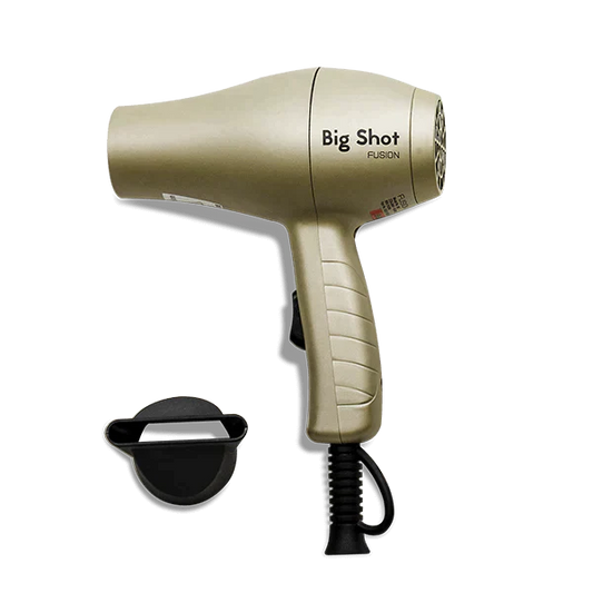 FUSION BIG SHOT TRAVEL HAIR DRYER IN MATERLLIC GOLD