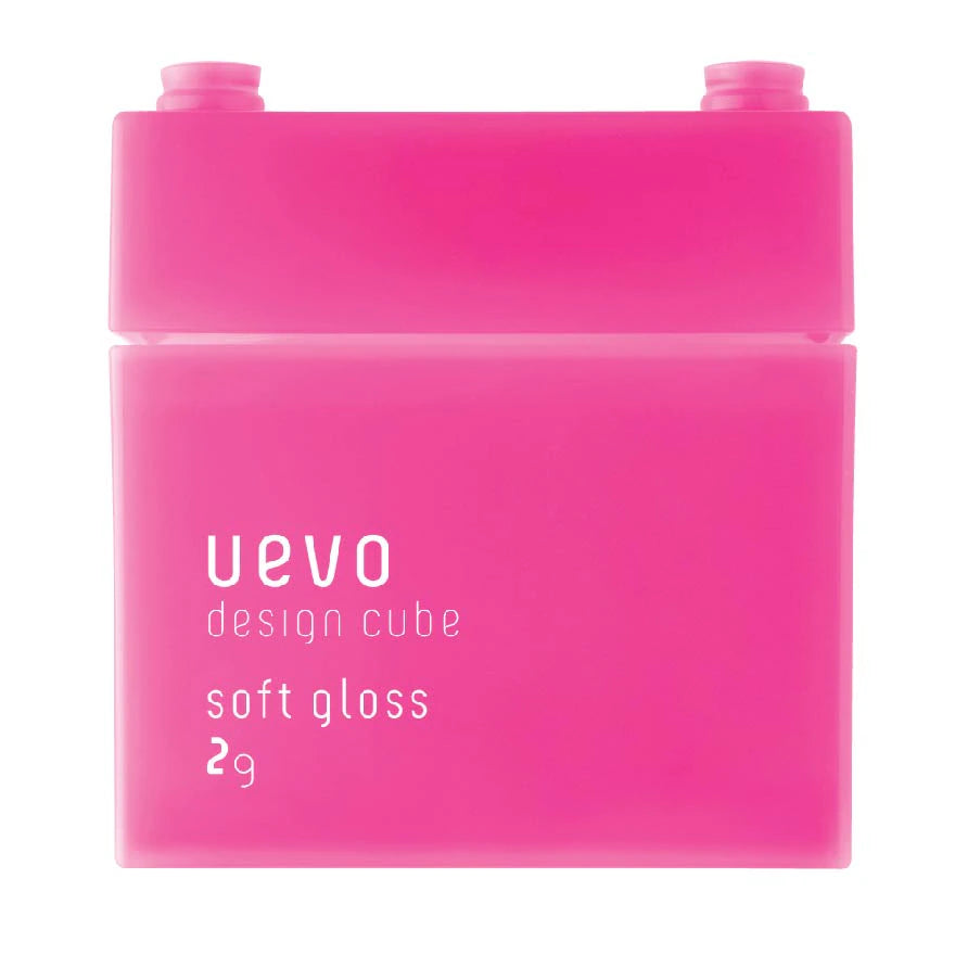 Uevo Design Cube Soft Gloss (For Loose Curls And Short Hair) 80g MADE IN JAPAN