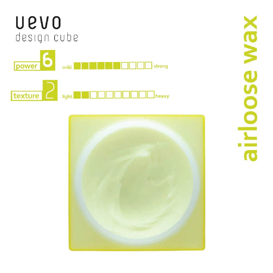 Uevo Design Cube Air Loose Wax (For Loose Perm Style And Short Hair) 80g MADE IN JAPAN