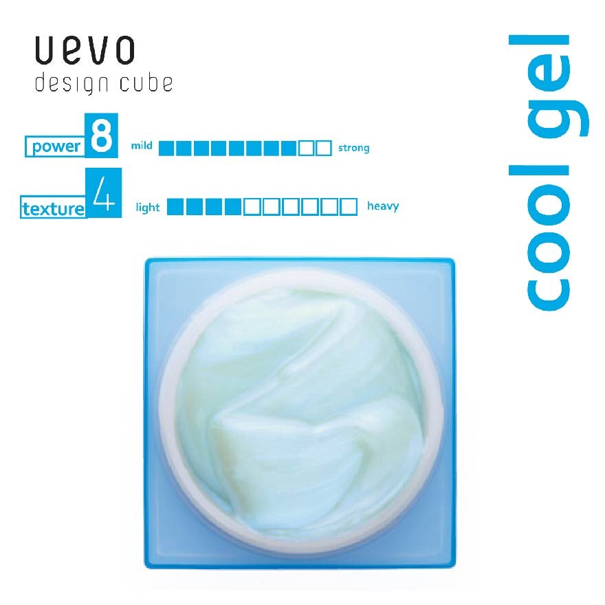 Uevo Design Cube Cool Gel (Moisturized Gloss Effect) 80g MADE IN JAPAN